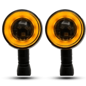 Round LED Motorcycle Indicators – Universal Fit (2 Pcs)