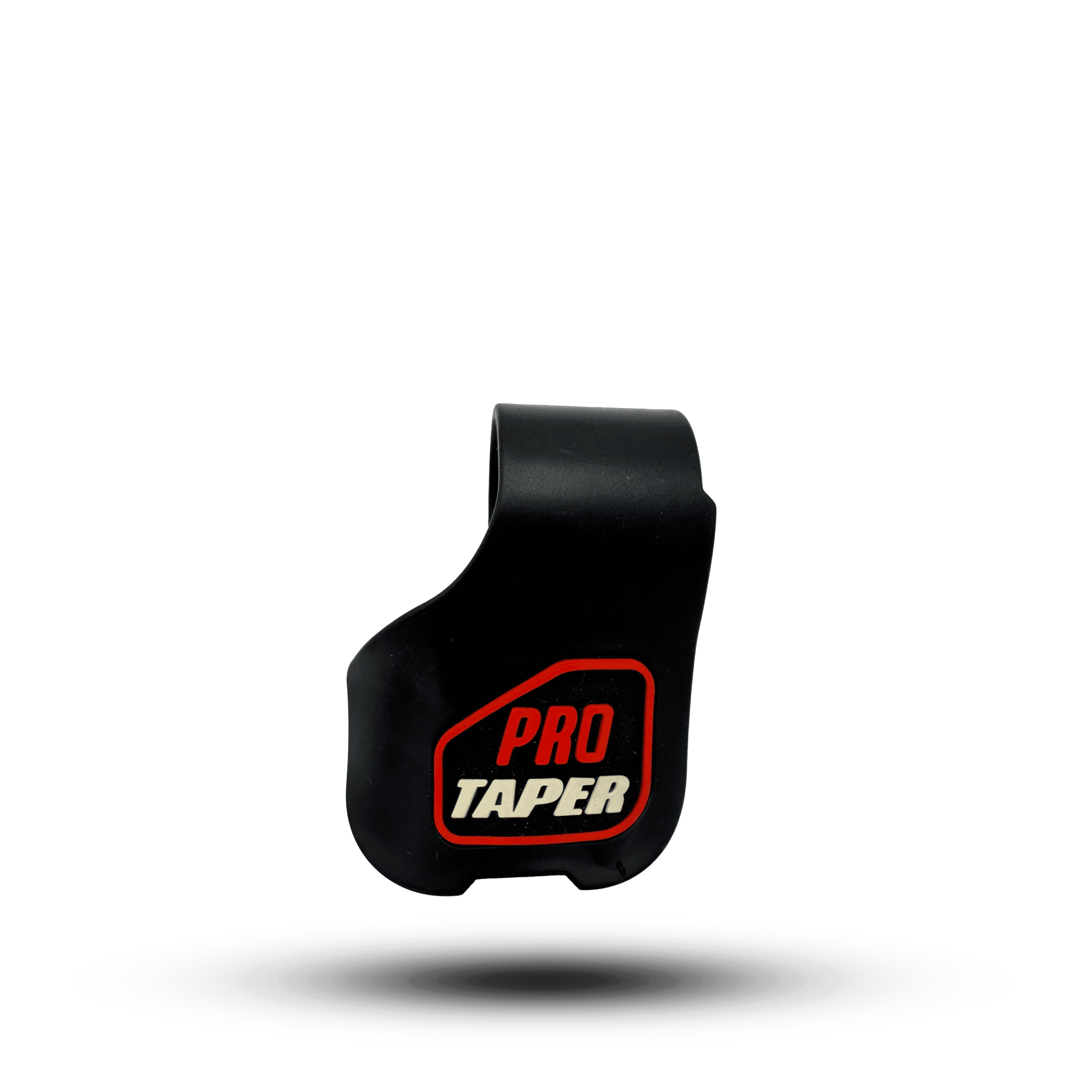Black hand rest grip with "pro taper" logo in red and white, providing ergonomic support and handlebar protection for enhanced riding comfort