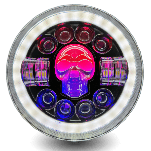 LED Panel Skull 7"