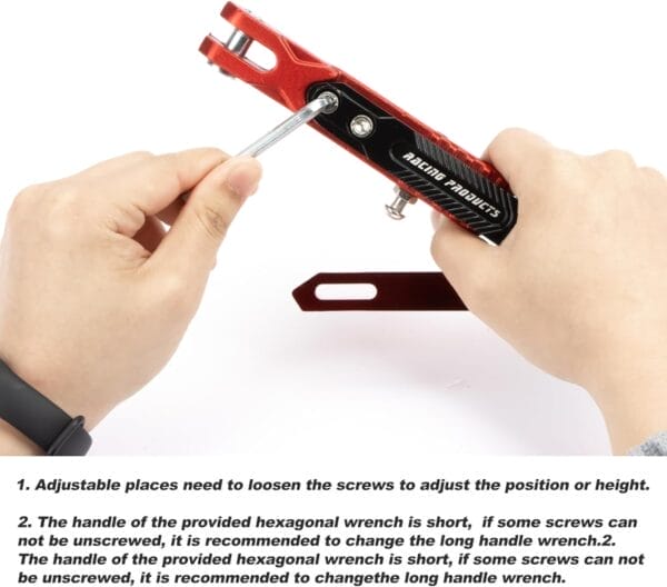 Universal Side Stand (Red & Black)
