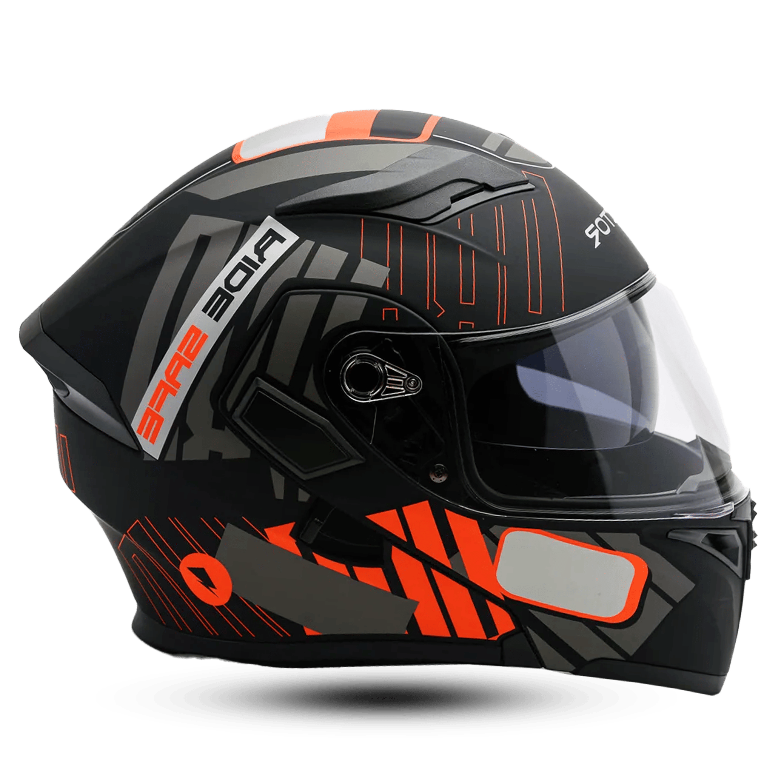 Vector 254: Flip-Up Modular Helmet w/ Dual Visor - Black & Orange Design Product Page Title Buy Vector 254 Modular Motorcycle Helmet - Safety, Style & Comfort Blog/Article Title Review: Vector 254 Modular Helmet - The Best of Full-Face & Open-Face