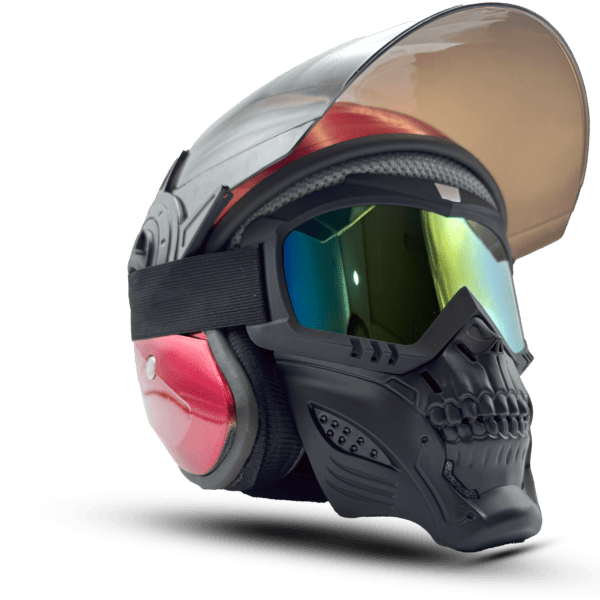 Helmet Half Face Skull - Image 6