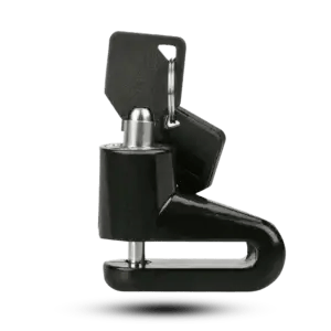 Universal Anti-Theft Motorcycle Disc Brake Lock – Heavy Duty Security System with Tubular Keys (Black)