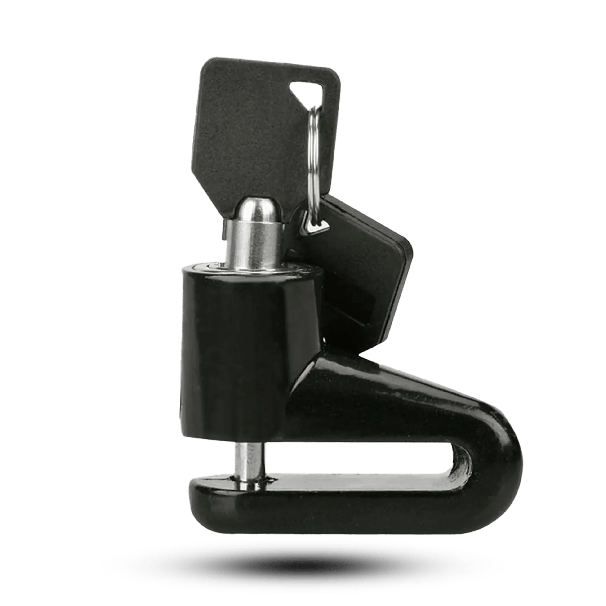 Universal Anti-Theft Motorcycle Disc Brake Lock – Heavy Duty Security System with Tubular Keys (Black)