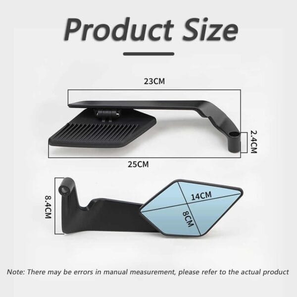 Adjustable Angle Bar End Mirrors