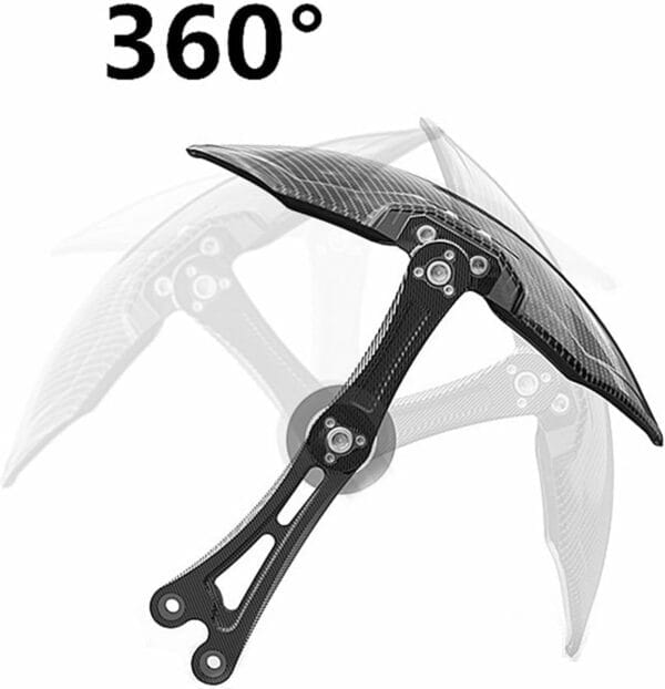 Adjustable Carbon Fiber Motorcycle Mudguard - Image 3