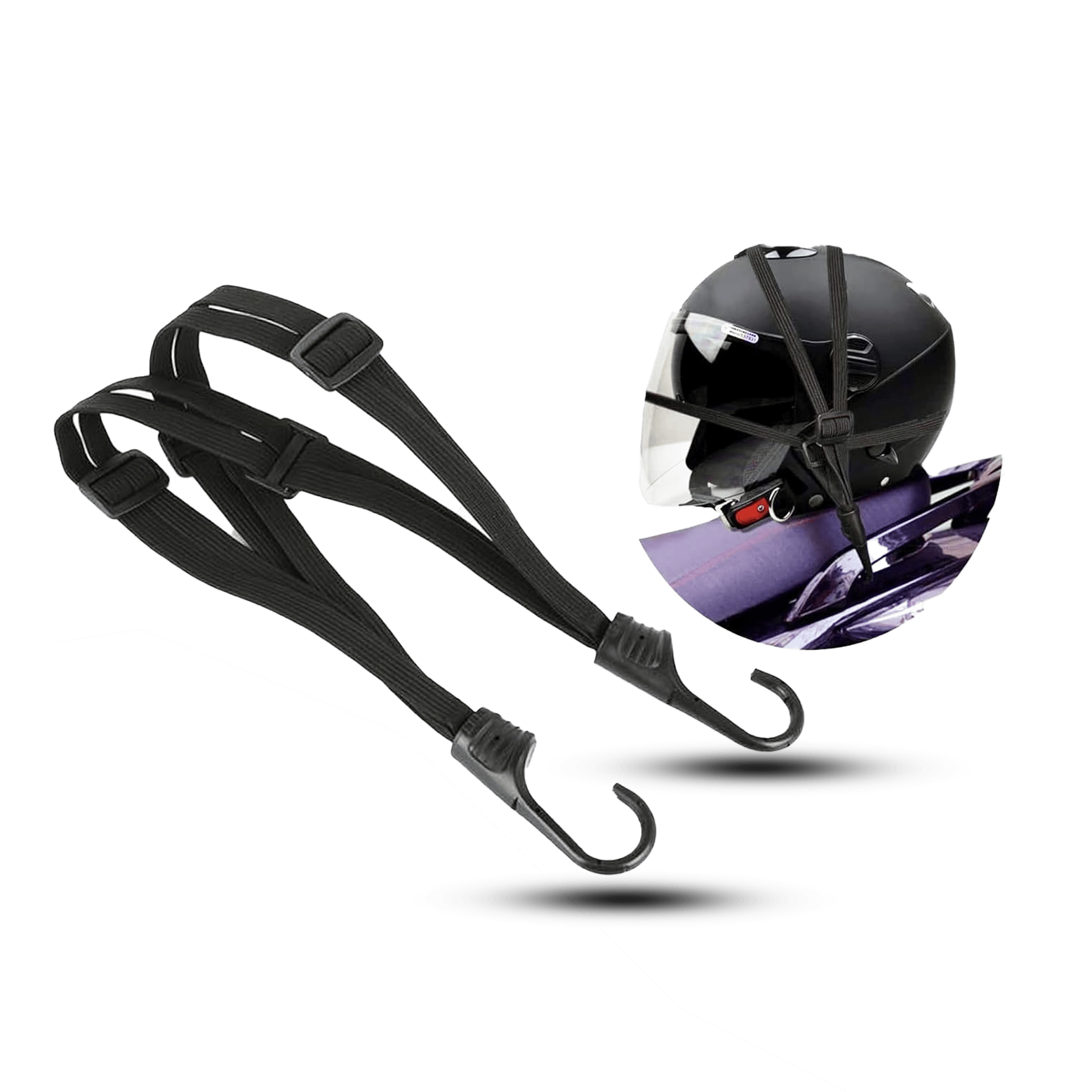 Secure Helmet Bungee Ties