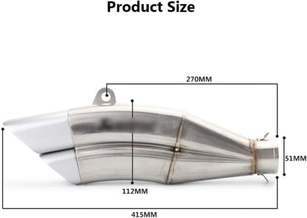 Dual-Outlet Motorcycle Exhaust