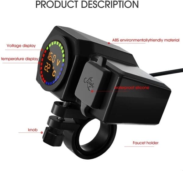 Smart Motorcycle USB Charger