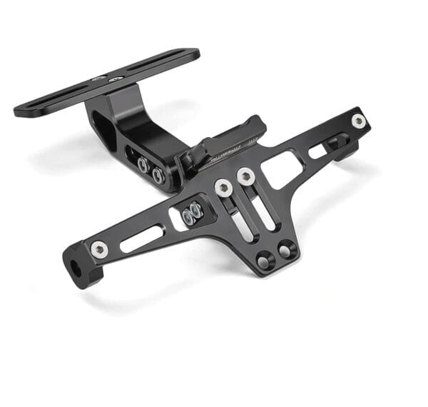 Motorcycle Number Plate Mount Black