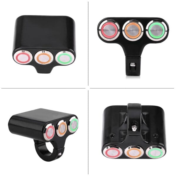 3-Way Motorcycle Switch Panel