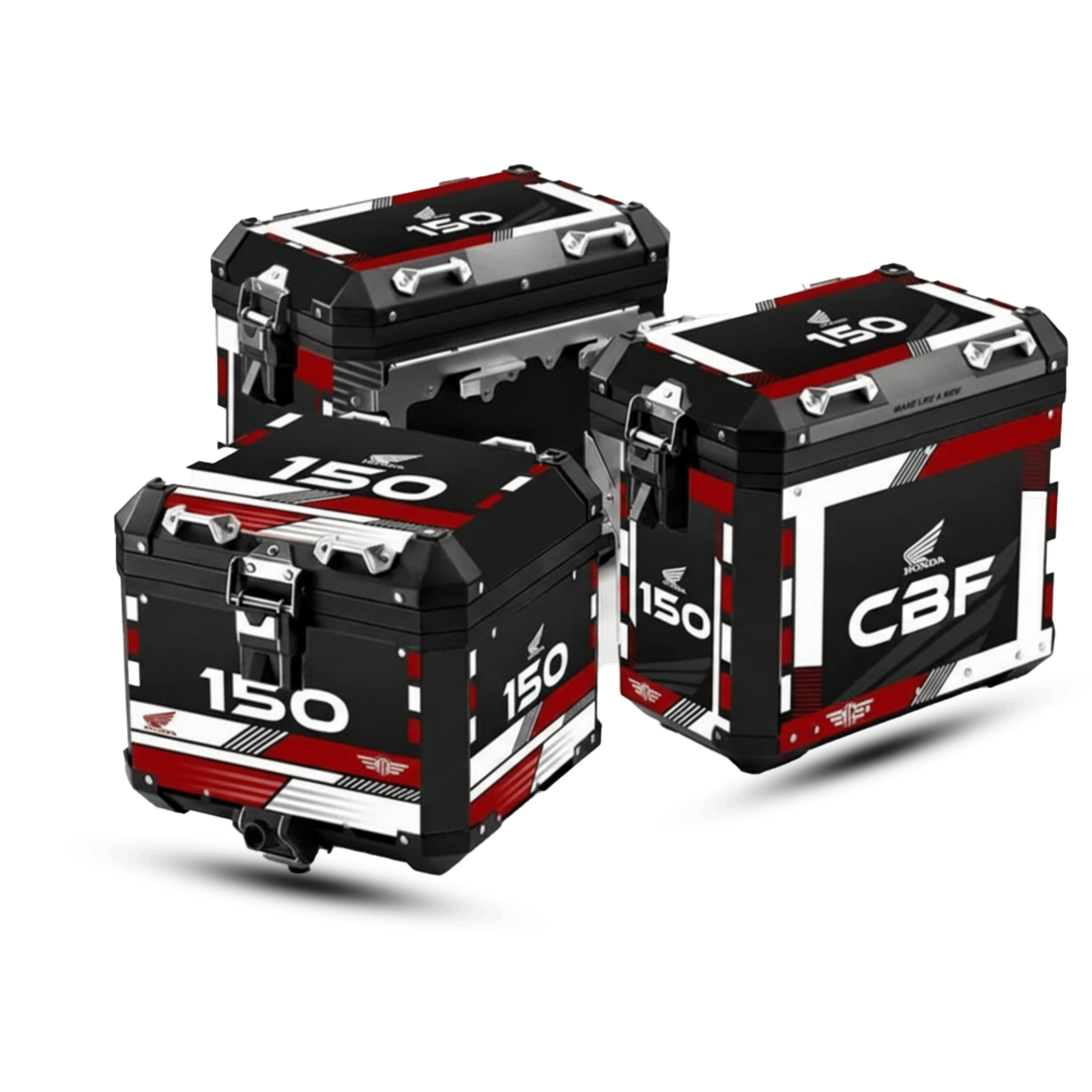 3-PC Honda CBF 150 ABS Motorcycle Luggage Box Set