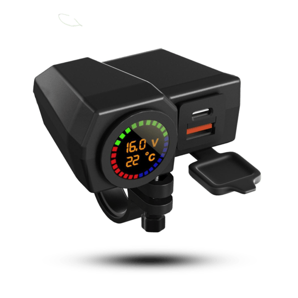 Motorcycle Phone Charger & Voltmeter