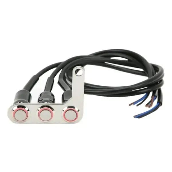 3-Way Waterproof LED Metal Push Button