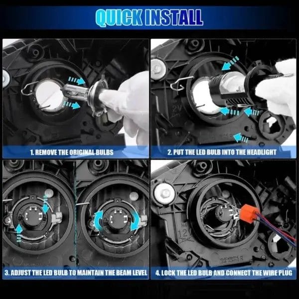 H4 LED headlight