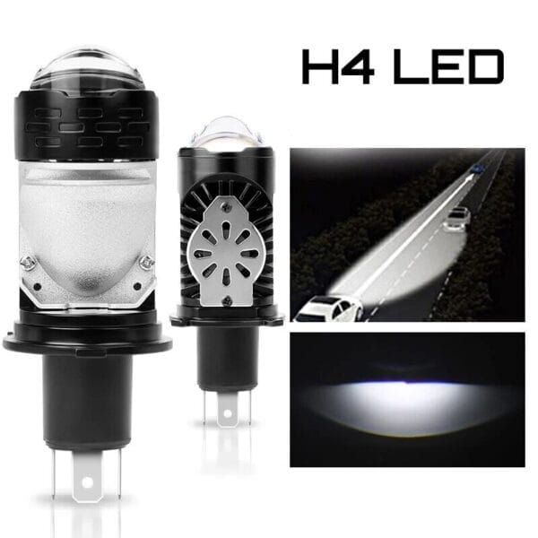 H4 LED Headlight | Long Range Bike & Car Bulb | FancyBikes.pk