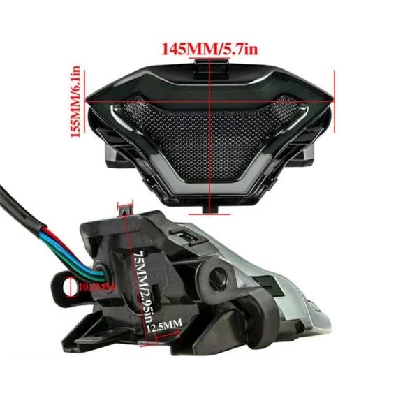 Custom LED Tail Light for Cut Mudguard Bikes