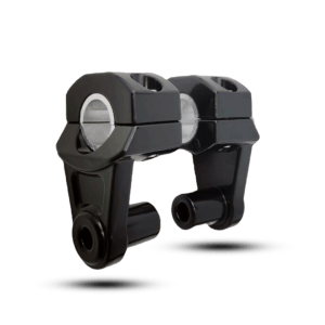 Black Motorcycle Handlebar Risers