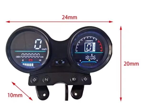 Meter Round Digital YBR - Image 2