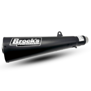 Matte Black Tapered Motorcycle Exhaust End Can