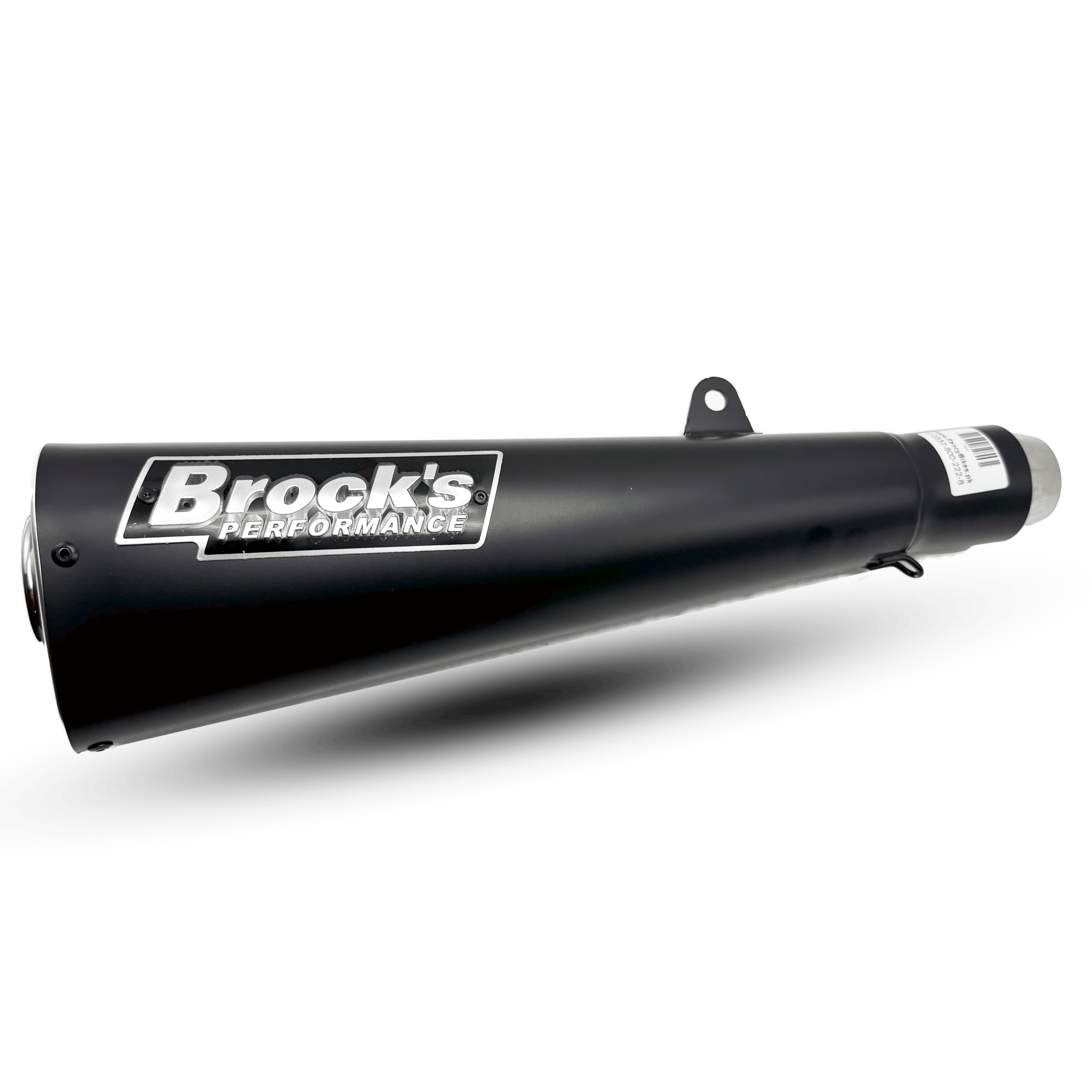 Matte Black Tapered Motorcycle Exhaust End Can