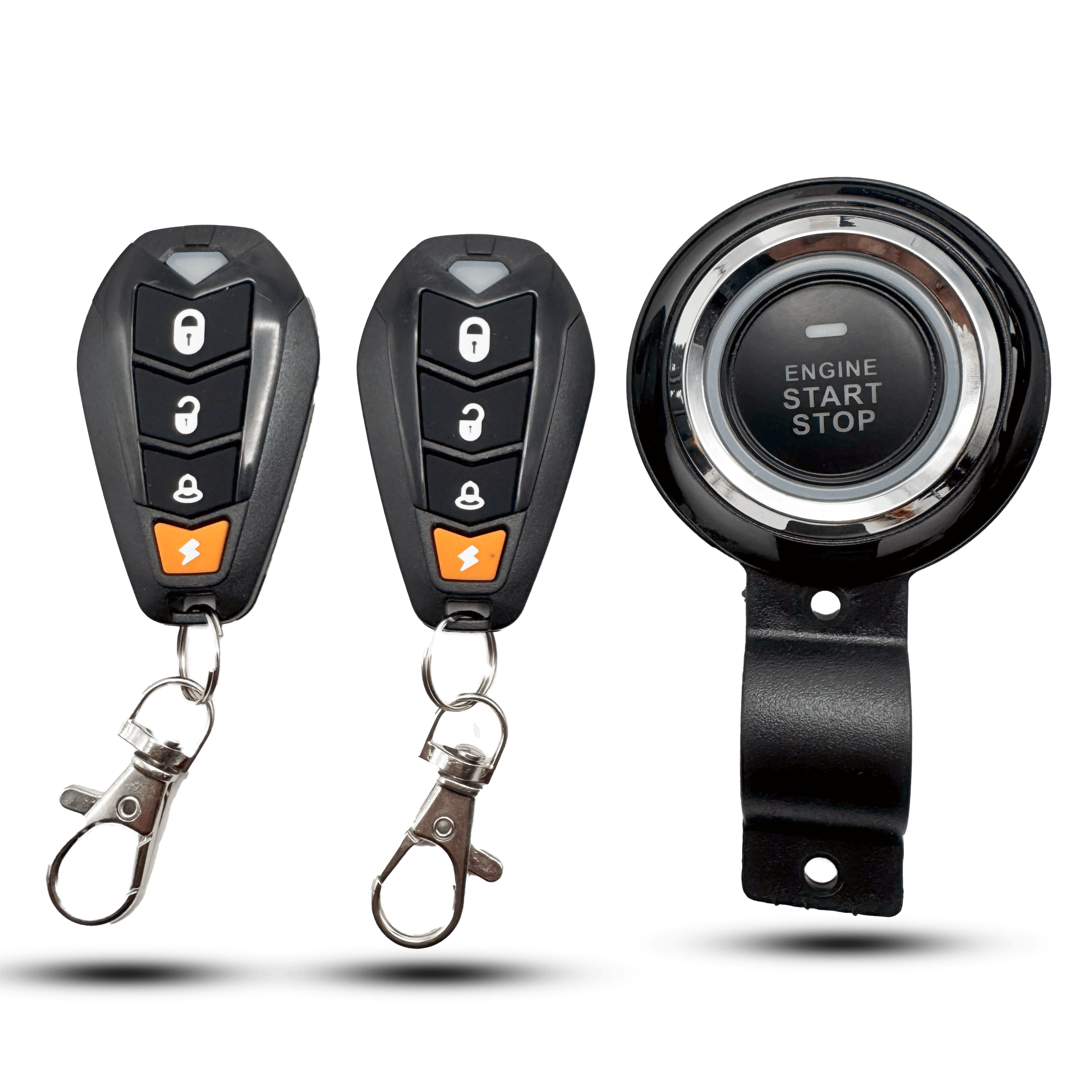 CK Motorcycle Alarm System with Bluetooth App Control and Push Start