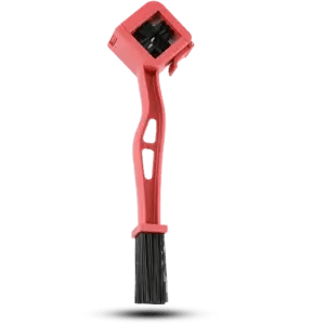 Heavy-Duty Universal Chain Maintenance Brush – Red/Black Dual-Ended Scrubber for Motorcycles, MTB, and ATVs