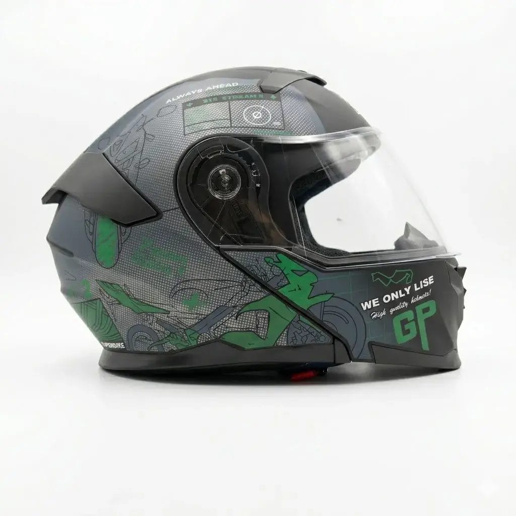 Helmet SuperAir 912 Modular Green GP Racing - Image 3