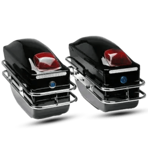 Universal Motorcycle Hard Side Boxes with LED Lights
