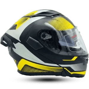 Jiekai JK-902 Modular Helmet – Black/Grey/Yellow Edition