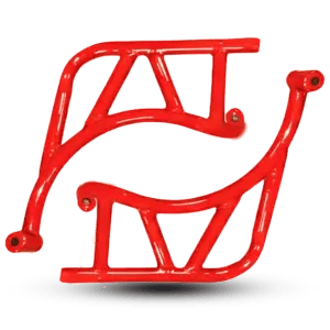 Honda CB150F Engine Cage Crash Guard – Red Tubular Steel Safety Protection Pair