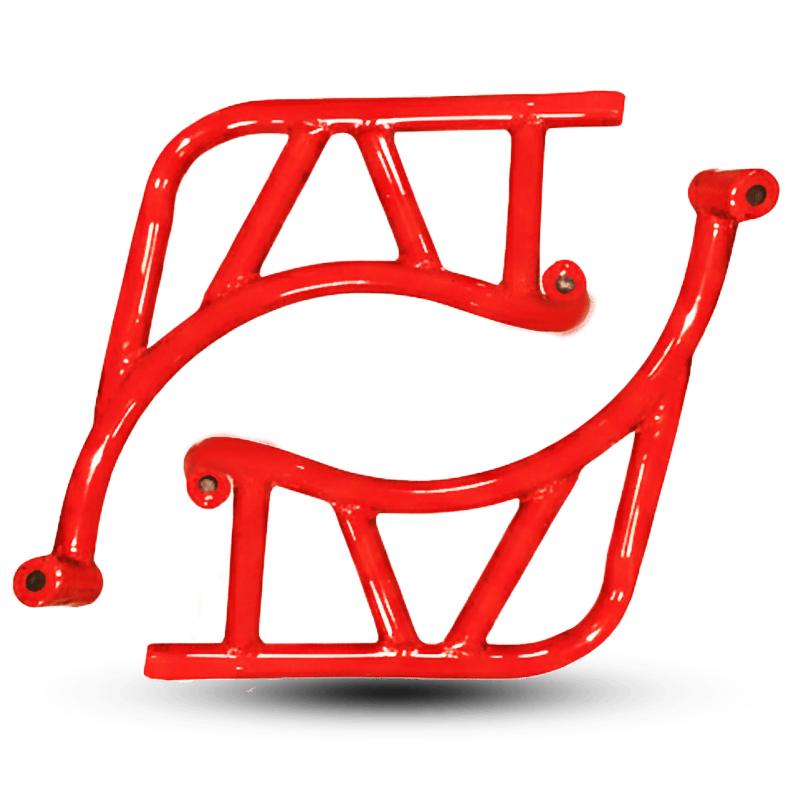 Honda CB150F Engine Cage Crash Guard – Red Tubular Steel Safety Protection Pair