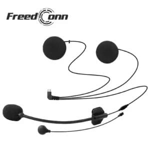 FreedConn R1 Plus & Ky-Pro Replacement Speaker & Microphone Kit (2-in-1 Soft/Hard Mic) | 5-Pin Micro-USB