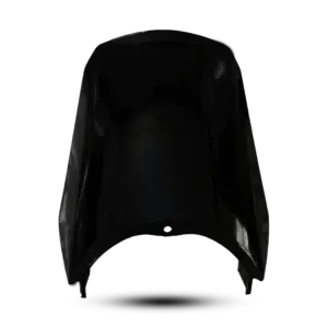 Extended Motorcycle Windshield – Gloss Black Wind Deflector & Visor