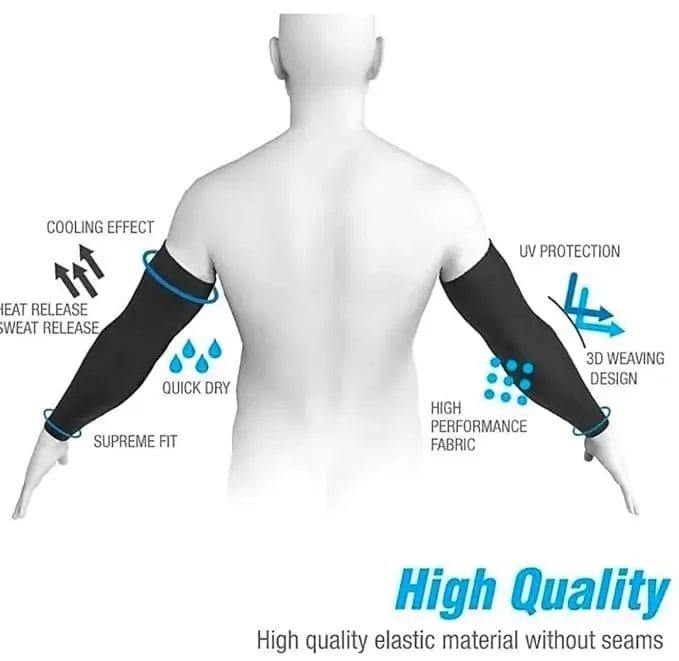 LetsSlim Cooling UV Protection Arm Sleeves - Image 5