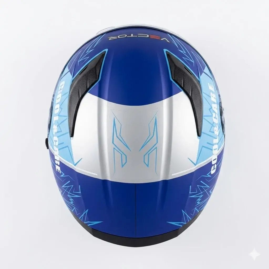 Helmet Vector 253 Full Face Hyper-Blue - Image 4