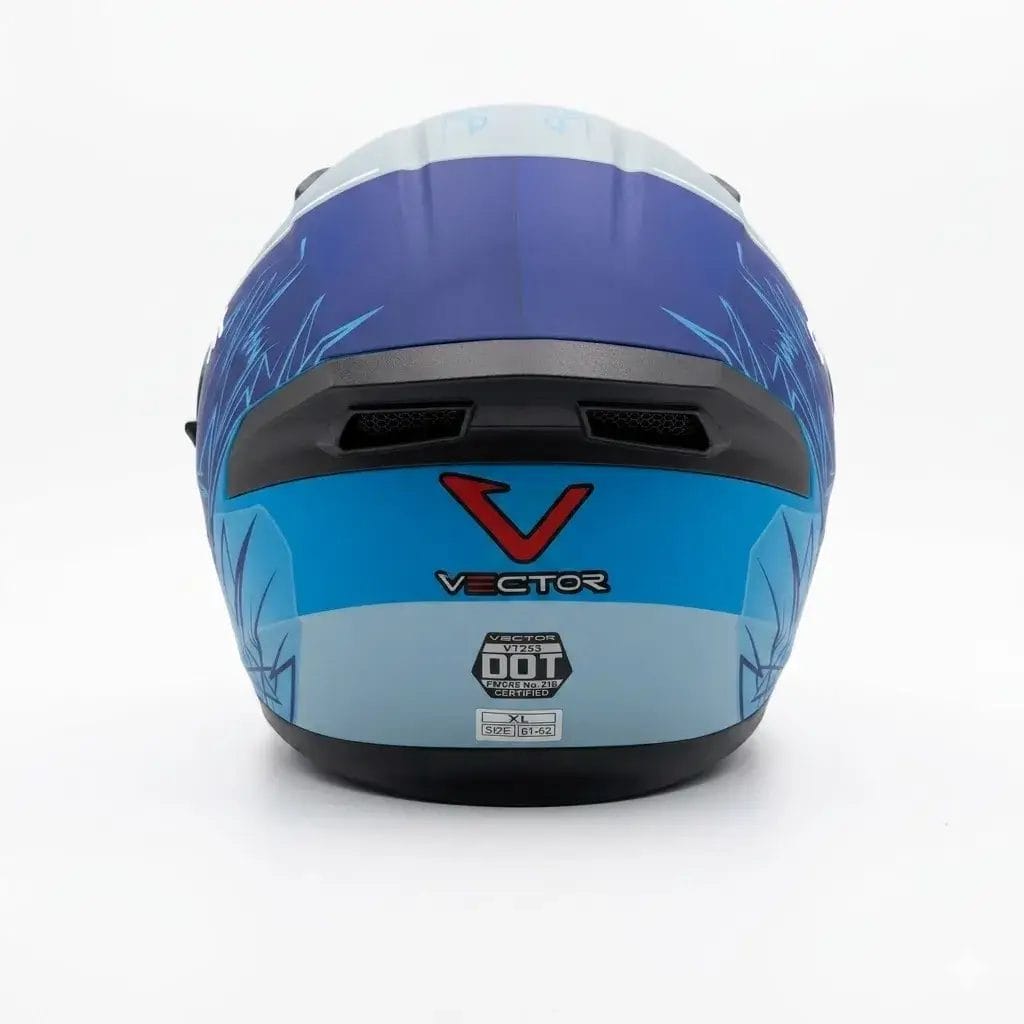 Helmet Vector 253 Full Face Hyper-Blue - Image 3