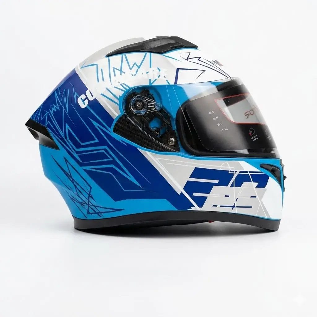 Helmet Vector 253 Full Face Hyper-Blue - Image 5